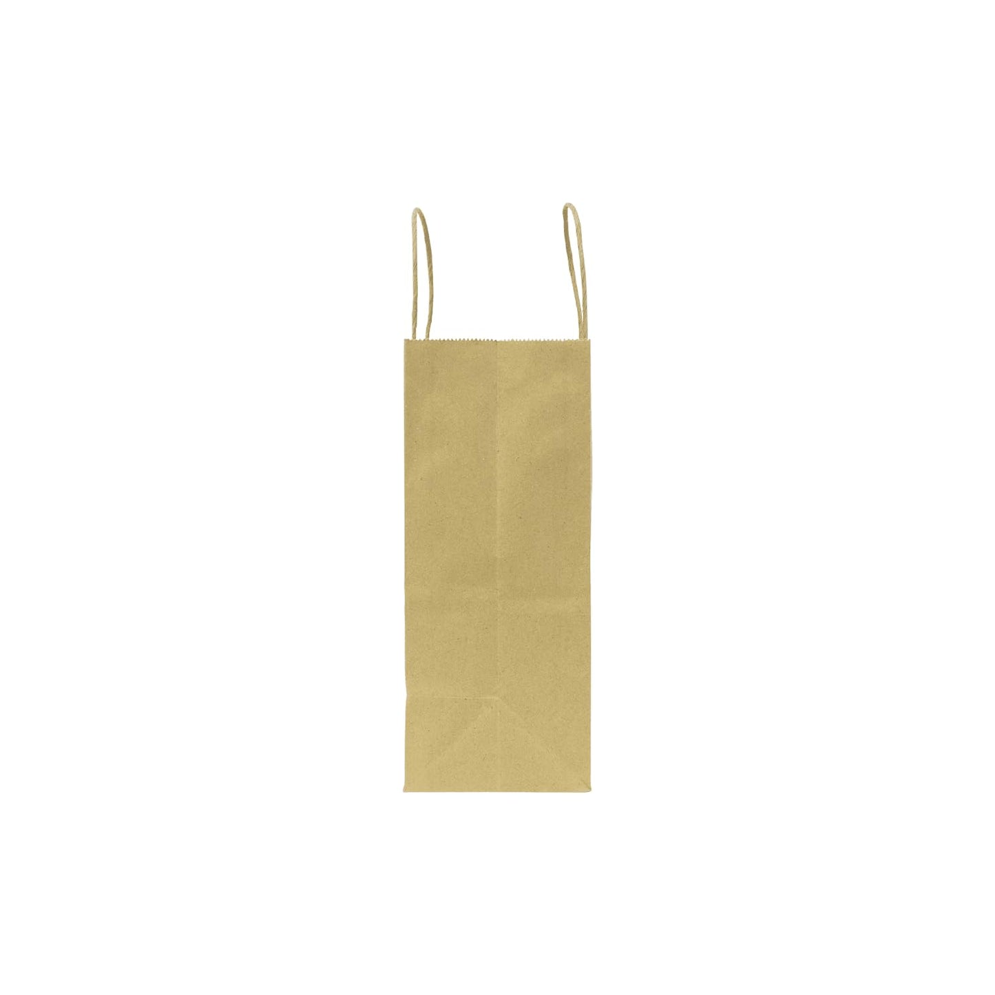MINI 8.1"x10.6"x4.5" Brown Paper Shopping Bag 250/CS