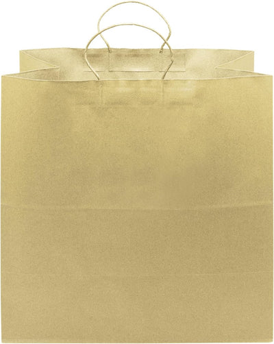 X-LARGE 16.9" x 17.7" x 9.4" Brown Paper Shopping Bag 150/CS