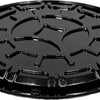 18" Round Black PETE Catering Tray 50/Case