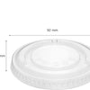 Flat Lid NO HOLE for 9 oz Clear Drinking Cup and 5 oz, 8oz Dessert cup 1000/Case