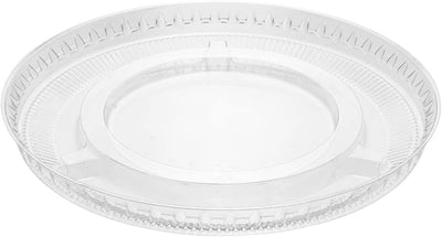 Flat Lid NO HOLE for 9 oz Clear Drinking Cup and 5 oz, 8oz Dessert cup 1000/Case