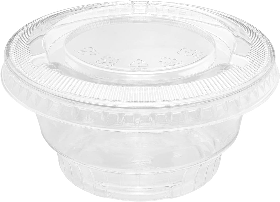 Flat Lid NO HOLE for 9 oz Clear Drinking Cup and 5 oz, 8oz Dessert cup 1000/Case