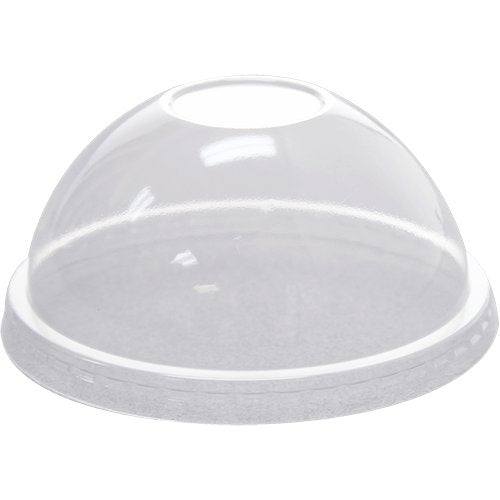 Dome Lid NO HOLE for 9 oz Clear Drinking Cup & 5oz - 8oz Dessert Cup 1000/Case