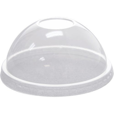 Dome Lid NO HOLE for 9 oz Clear Drinking Cup & 5oz - 8oz Dessert Cup 1000/Case