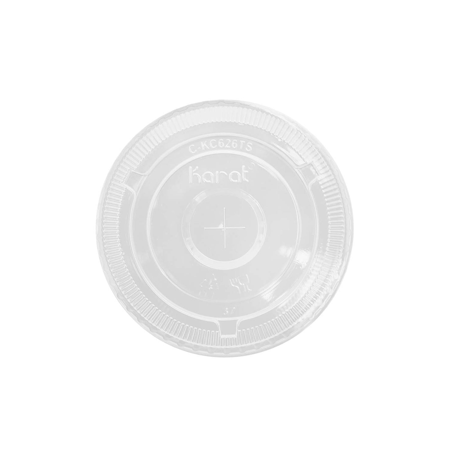 Flat Straw Slot Lid for 16-24 oz. Clear Drinking Cup 1000/CS
