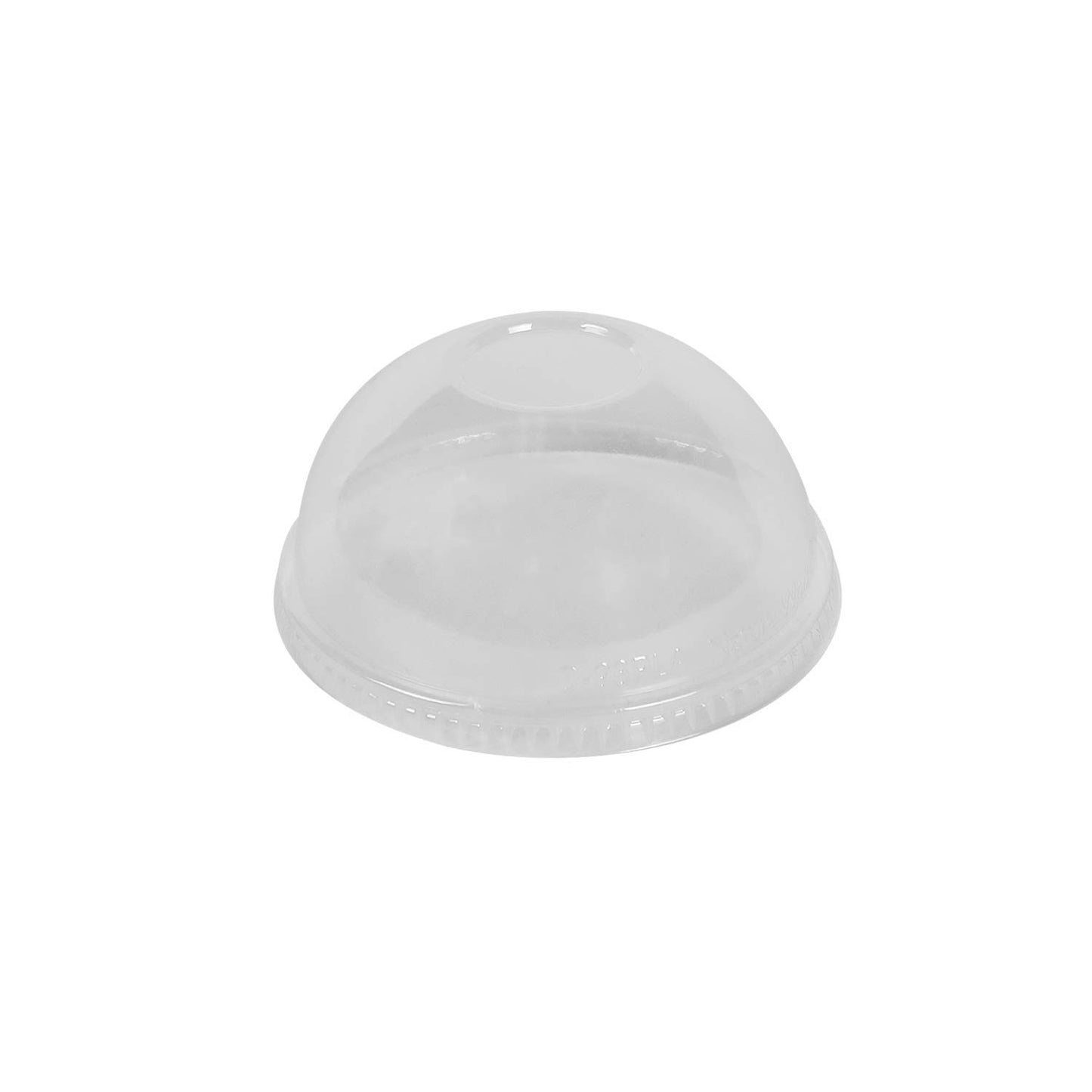 Dome Lid NO HOLE for 12-24 oz Clear Drinking Cup 1000/Case