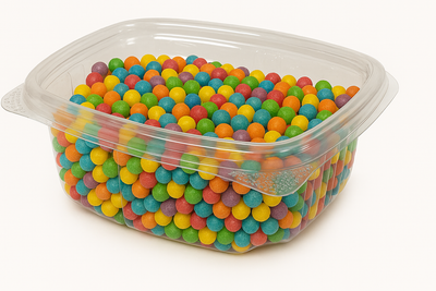 4 oz. Clear Hinged Deli Fruit Container 400/CS