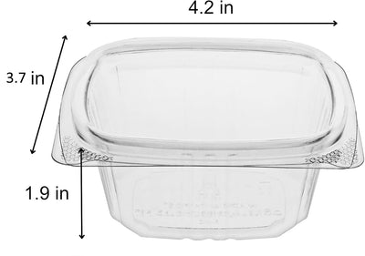 6 oz. Clear Hinged Deli Fruit Container 400/CS