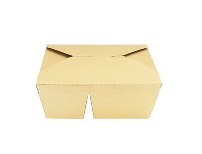 48 oz 2-Compartment Kraft Takeout Containers