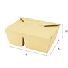 48 oz 2-Compartment Kraft Takeout Containers