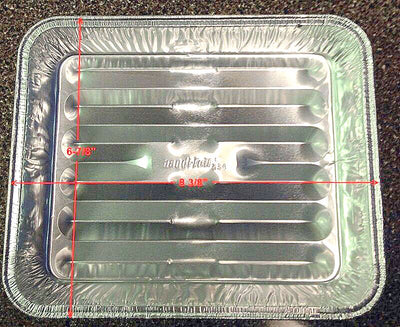 Handi-Foil 8" x 7" x1.3" Small Mini Toaster Oven Broiler Danish Baking Pan 200/CS