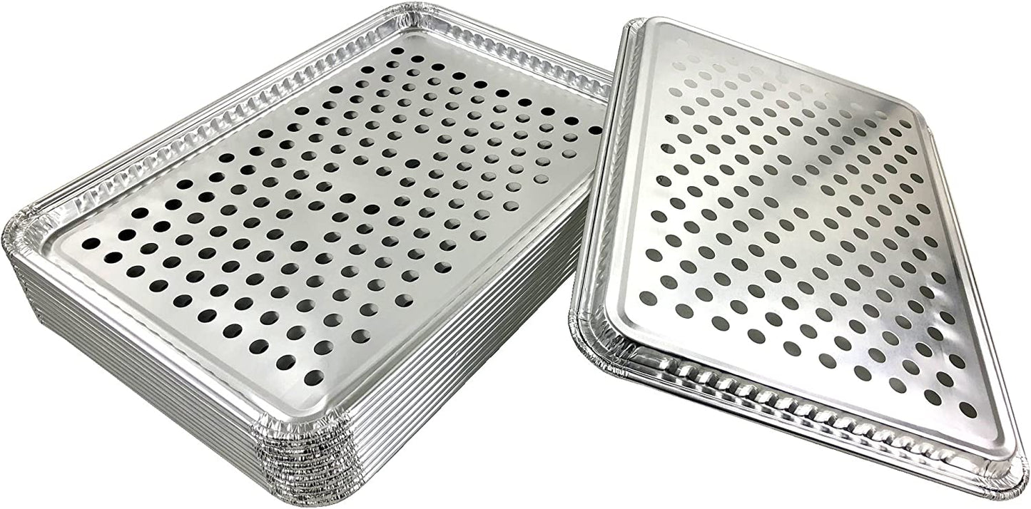 Handi-Foil 16" x 11" Large Grill Sheet Topper Foil Pan 200/CS