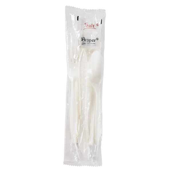 Medium Weight PP 6pc Cutlery Kit 250/Case