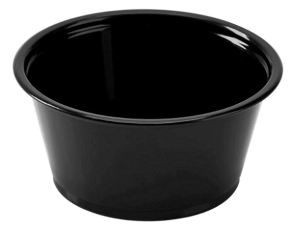 3.25 oz. BLACK Portion Soufflé Cup 2500/Case