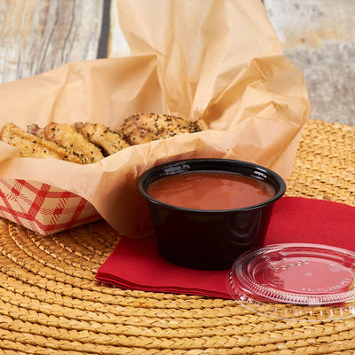 3.25 oz. BLACK Portion Soufflé Cup 2500/Case