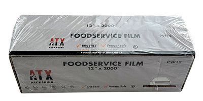 ATX 12" x 2000' Food Service Plastic Film Wrap