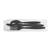 Heavy-Weight Black Cutlery Kit 6 Pieces PS - 250/Case