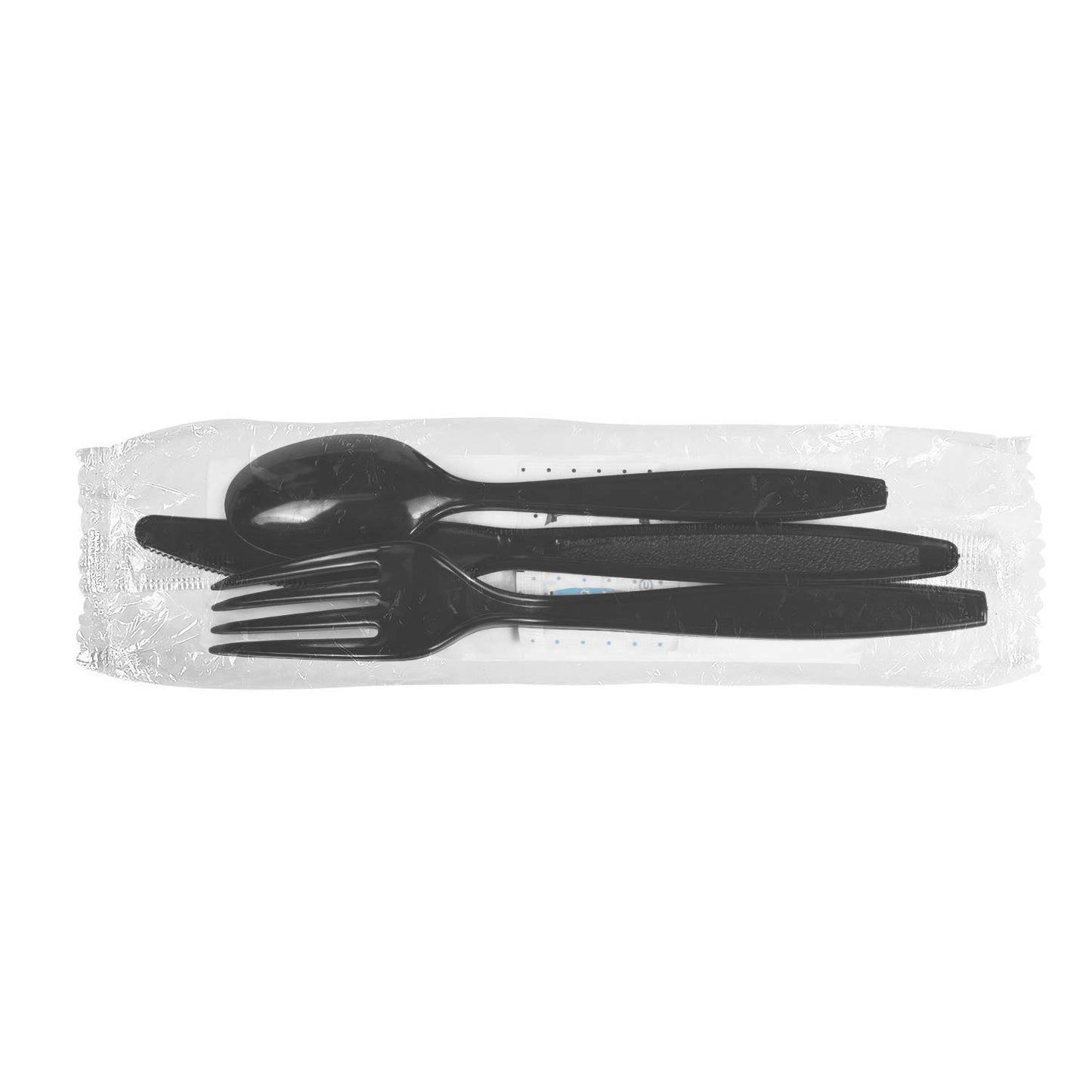 Heavy-Weight Black Cutlery Kit 6 Pieces PS - 250/Case
