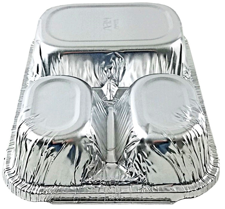 Handi-Foil 3-Compartment Oblong Pan 