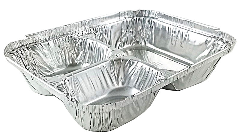 Handi-Foil 3-Compartment Oblong Pan