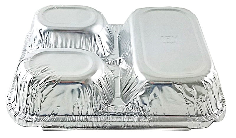 Handi-Foil 3-Compartment Oblong Pan 