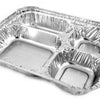 Handi-Foil 4 Compartment Oblong Take-Out Pan w/Board Lid Combo Pack 250/CS
