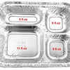 Handi-Foil 4 Compartment Oblong Take-Out Pan w/Board Lid Combo Pack 250/CS