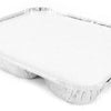 Handi-Foil 4 Compartment Oblong Take-Out Pan w/Board Lid Combo Pack 250/CS