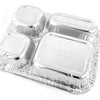 Handi-Foil 4 Compartment Oblong Take-Out Pan w/Board Lid Combo Pack 250/CS