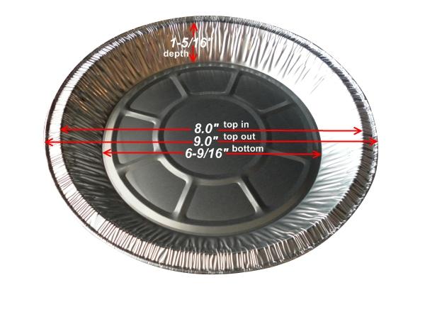 9" Foil Pie Pan 1-5/16" Deep
