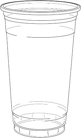 24oz Clear Drinking Cup