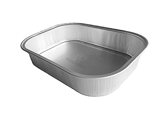 Handi-Foil 1 lb. Mini Oblong Sliver Foil Pan w/Clear Dome Lid 100/CS