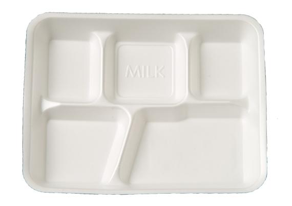 5 Compartment Foam Cafateria Tray 500/CS