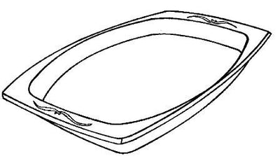9x7 White Foam Platter 500/CS