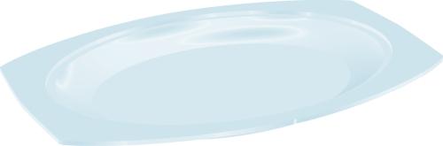 9x7 White Foam Platter 500/CS