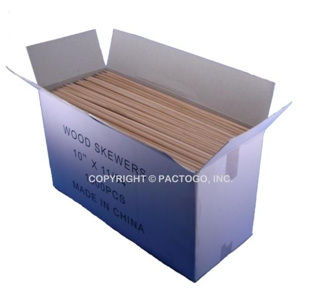 10" Wooden Skewers 1000/CS