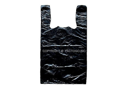 Small Black T-shirt Shopping Bag