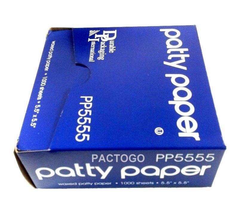 Durable 5.5" x 5.5" Patty Paper Sheets