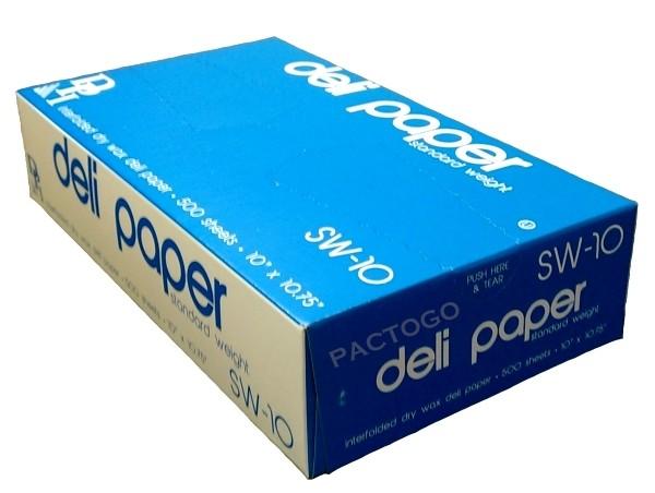 Durable 10" x 10.75" Waxed Paper Sheets