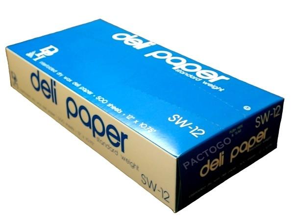 Durable 12" x 10.75" Waxed Paper Sheets