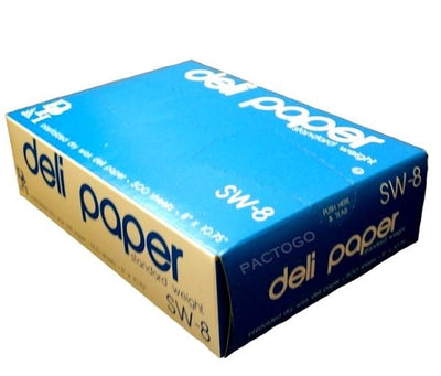 Durable 8" x 10.75" Waxed Paper Sheets