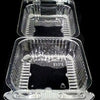6" Large Square Clear Hinged Container