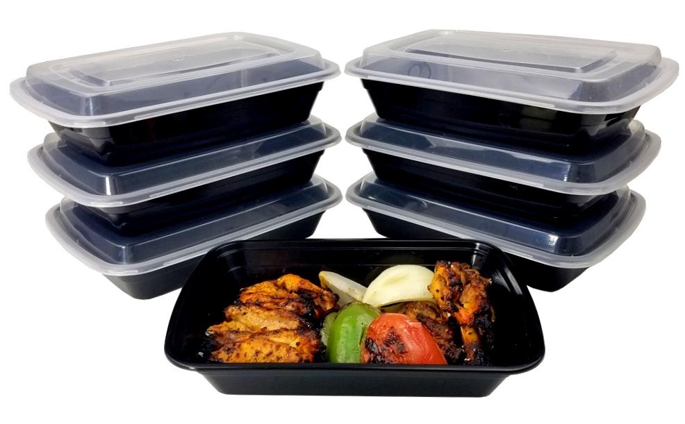 32 oz. Black Microwaveable Container