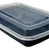 32 oz. Black Microwaveable Container