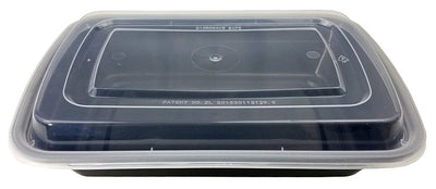 32 oz. Black Microwaveable Container