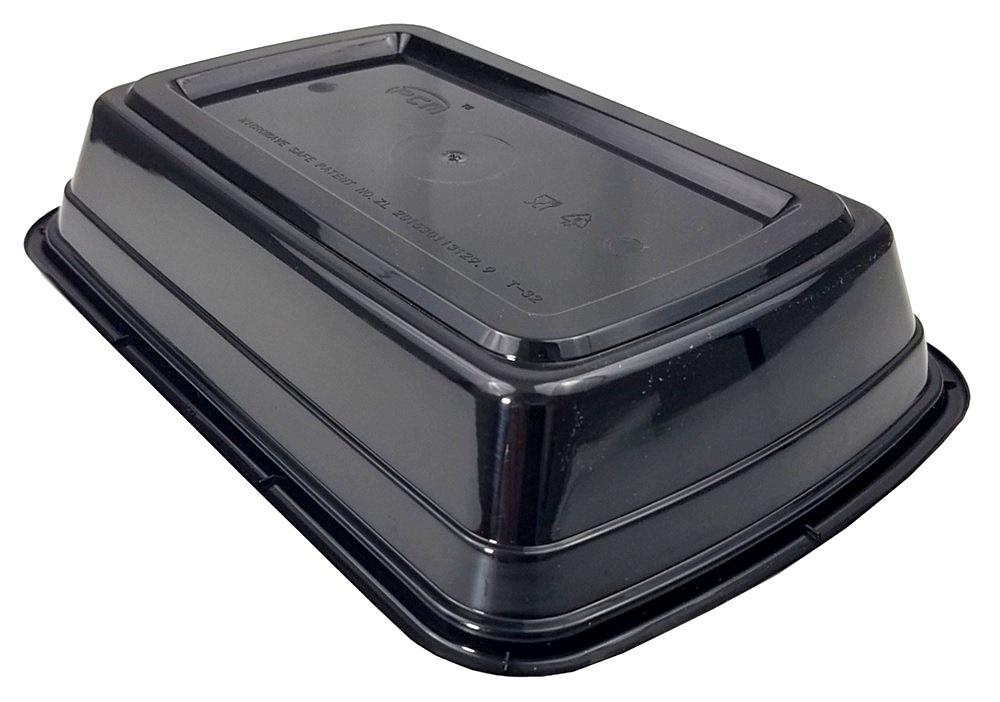 32 oz. Black Microwaveable Container