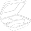 9x8 Small Foam Hinged Container 3 Compartment 200/CS