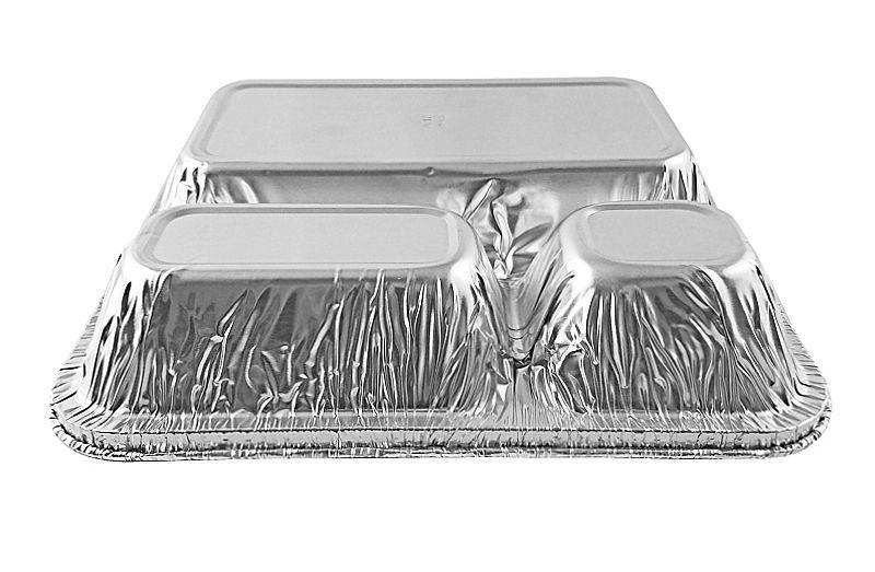 Handi-Foil Large 3-Compartment Oblong Pan