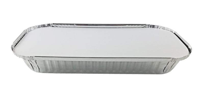 Handi-Foil 3 lb. Oblong Foil Take-Out Pan w/Board Lid