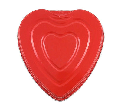 Handi-Foil Red Aluminum Foil Heart Cake Pan (PANS ONLY NO LIDS) 100/CS